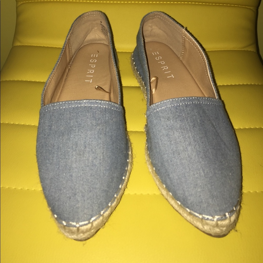 Denim flats